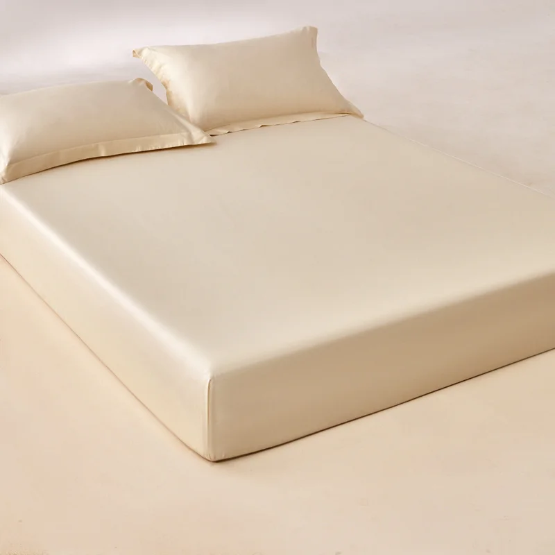 High End Egyptian Cotton Fitted Sheet with Elastic Bands Non Slip Adjustable Mattress Covers for Single Double Queen King Bed