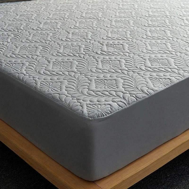 WASART Waterproof mattress protector cover elastic fitted sheet style bed protection pad single double queen king size 90/180