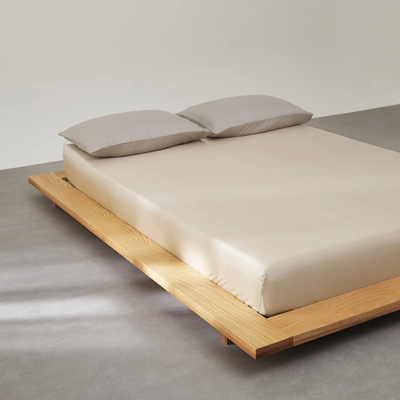 Pure Mulberry Silk Fitted Sheet Single Double King Queen Size Mattress Cover Luxurious High-End 100% Silk Bedding Sheets 160/200