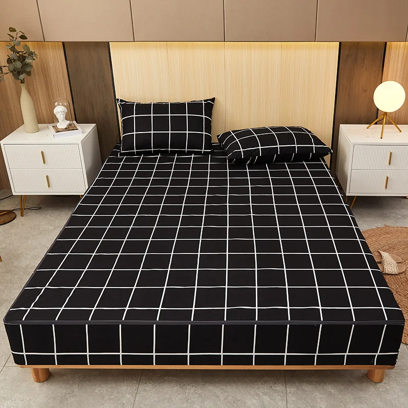 6-Sided Waterproof Mattress Cover with Zipper Customized Size Soft Fitted Sheet Antibacterial Breathable Mattress Pad Protector