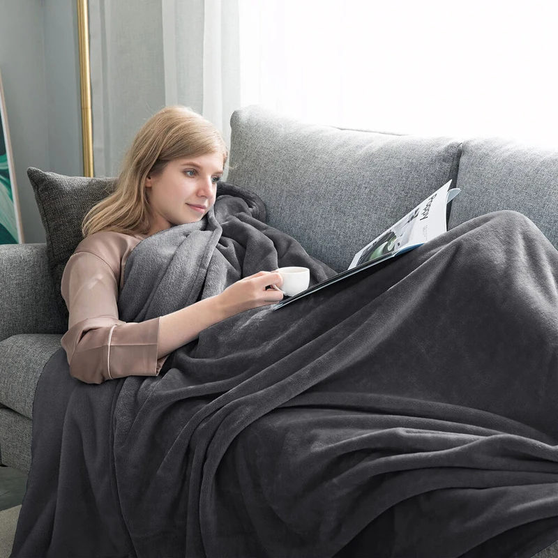 WASART Winter fluffy velvet fleece blanket extra large size sofa throw blanket fuzzy faux fur blanket microfiber thick bed sheet