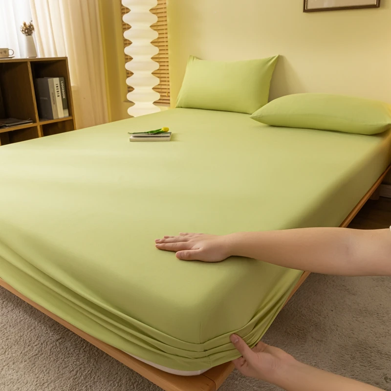 WASART 2 people luxury double bed bed sheet elastic fitted sheet mattress cover couple bed linen 150x200 bedding queen king size