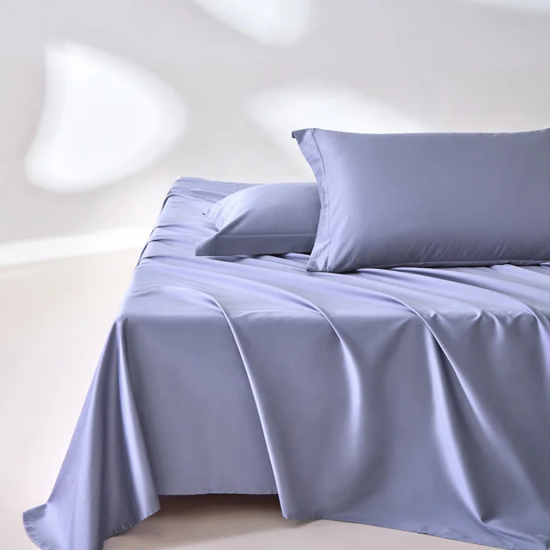 100% Egyptian Cotton Bed Sheet Set 1600 Thread Count Bedding Set Luxury Flat Top Sheet Fitted Bed Sheets Pillowcase Smooth Soft