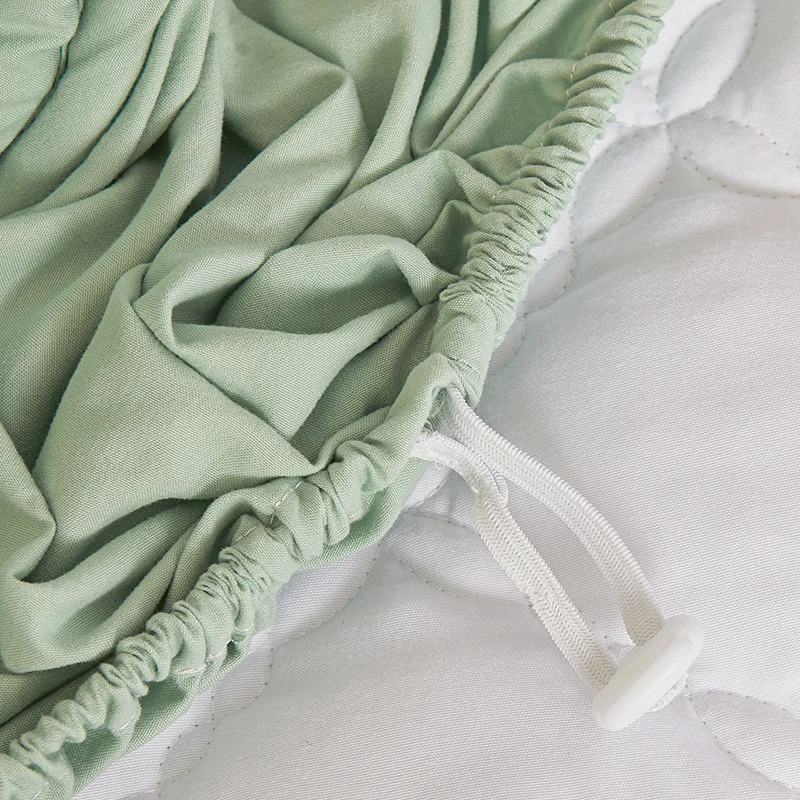 Bedding Pure Cotton Thick Mattress Cover Soybean Microfiber Filling Elastic Fitted Sheet Queen King Size Mattress Pad Protector