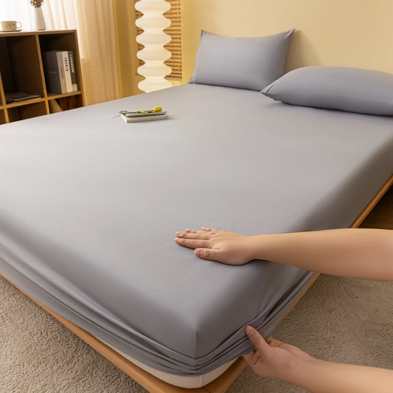 WASART 2 people luxury double bed bed sheet elastic fitted sheet mattress cover couple bed linen 150x200 bedding queen king size