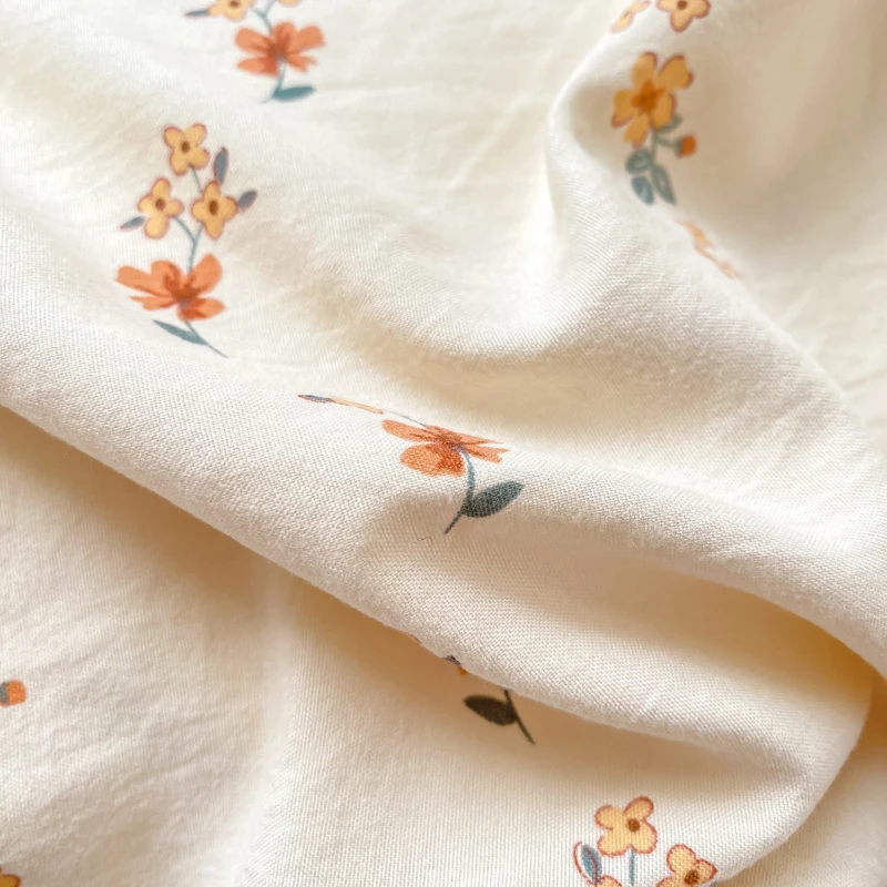 Korean Retro Floral Bedding Set 100% Washed Cotton Bed Sheets Set Soft Duvet Cover Bed Linen Pillowcase Single Double Queen King