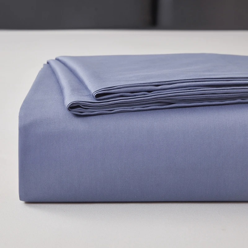 WASART Summer pure cotton flat bed sheet and pillowcase 150x190 bedroom couple bed linen sets luxury single double bed king size