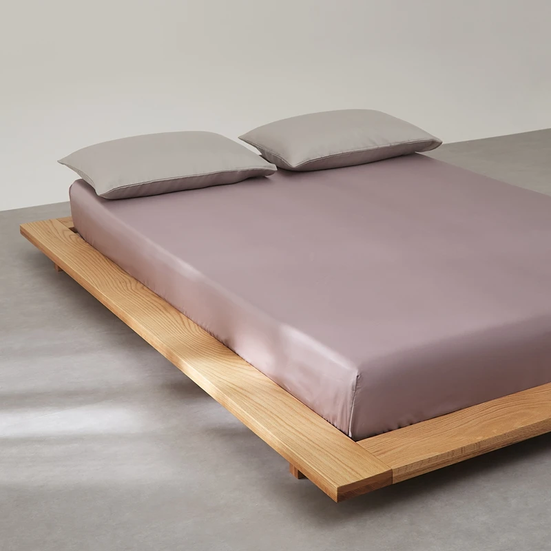 Pure Mulberry Silk Fitted Sheet Single Double King Queen Size Mattress Cover Luxurious High-End 100% Silk Bedding Sheets 160/200