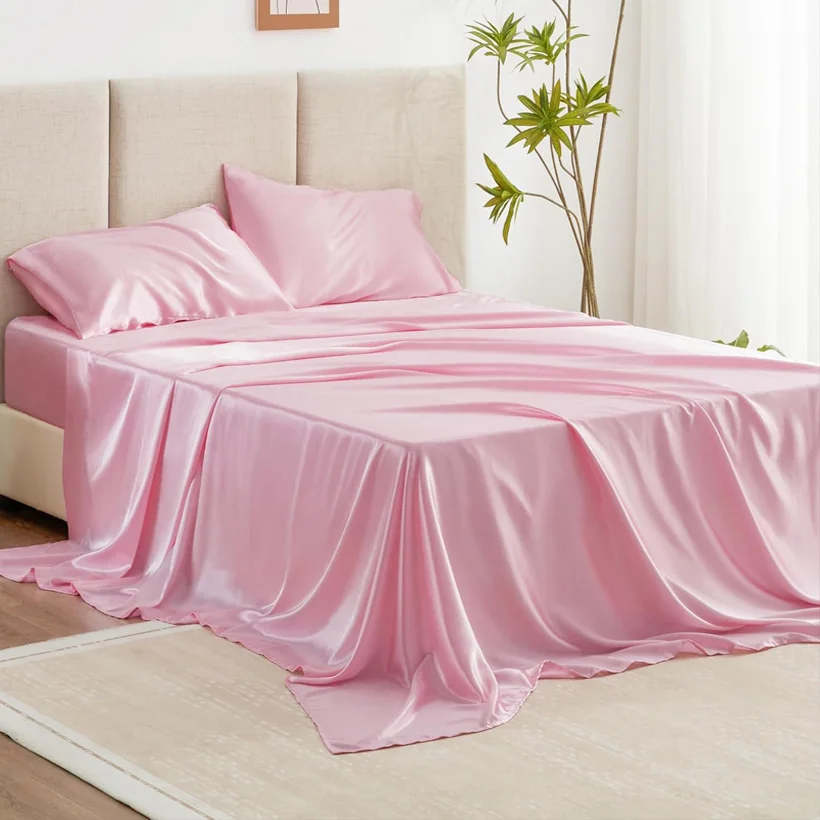 100% Silk 1pc Flat Bed Sheet Luxury Natural Mulberry Silk Bedding Flat Top Sheet Customized Any Size Bedsheet Smooth Bed Linen