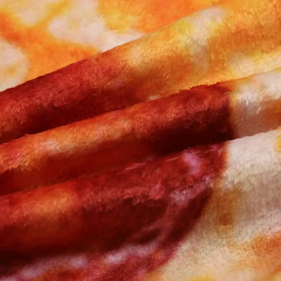 WASART Warm coral fleece tortilla pizza blanket mexican round lavash wool sofa plaid winter fluffy plush large throw blankets