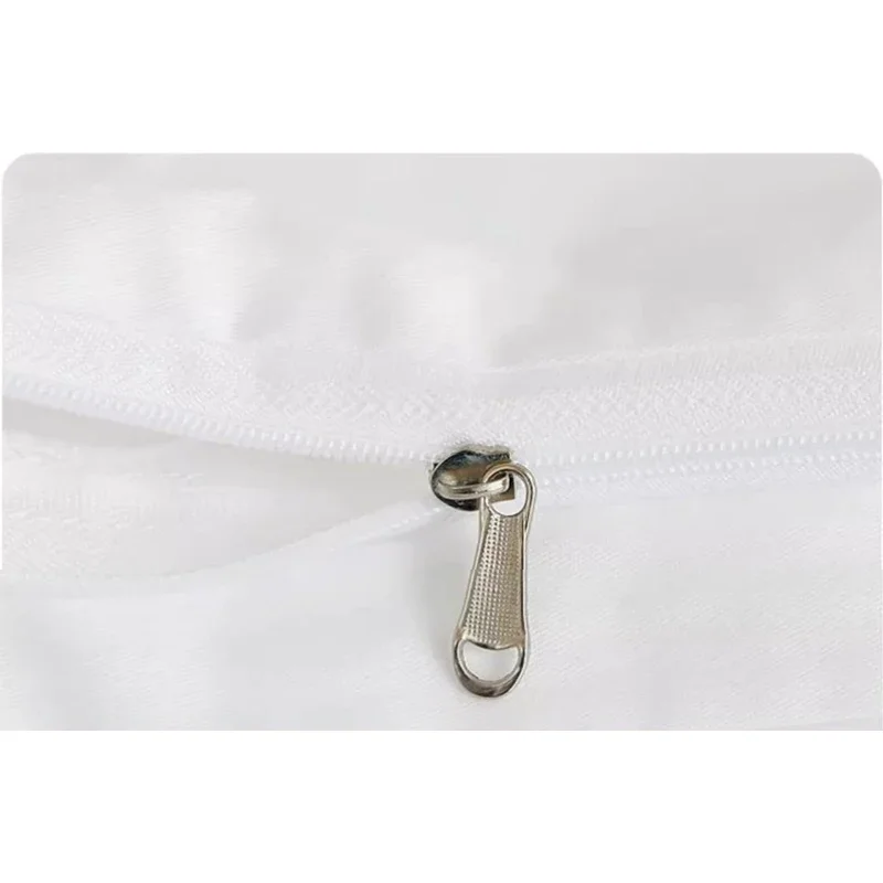 WASART 360° fully enclosed with zipper cotton mattress protector cover single double bed white sheet protection pad king size