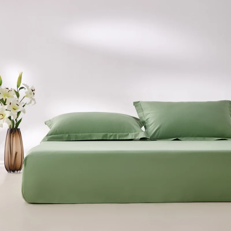 Premium Egyptian Cotton Fitted Sheet with Elastic Bands 800 Thread Count Mattress Covers for Single Double King Queen Bed Cover