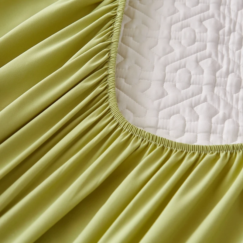 Quilted Mattress Cover Pure Cotton Soft Anti-bacterial Breathable Bed Pad Mat Mattress Protector Toper Cover Without Pillowcase