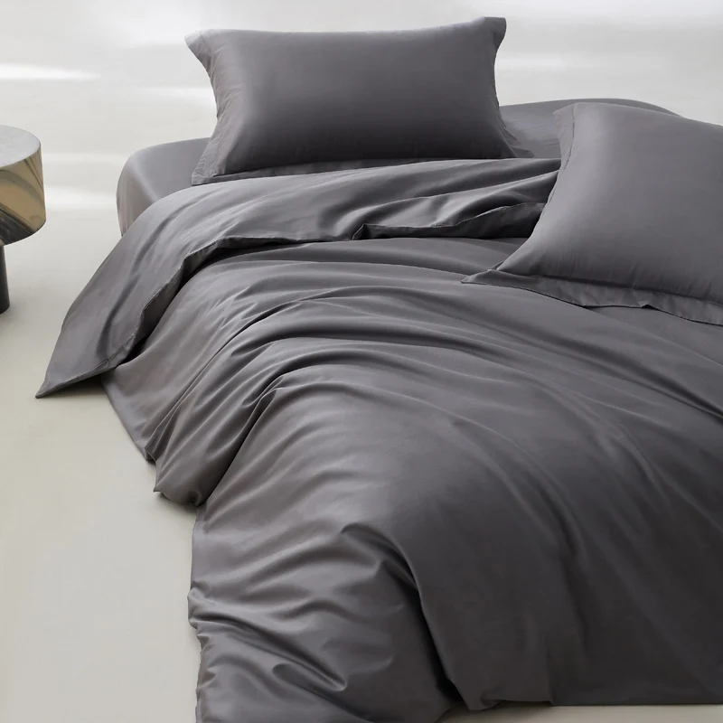 Organic Egyptian Cotton Bedding Set with Duvet Cover Bed Sheet Pillowcase Luxury 800 Thread Count Bedsheet 5-Star Hotel Quality