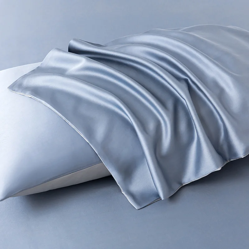 Natural Mulberry Silk Pillowcase Bedding Home Decoration Luxury Double Sides Pure Silk Pillow Case 23 Momme 100% Silk 2pcs Cover