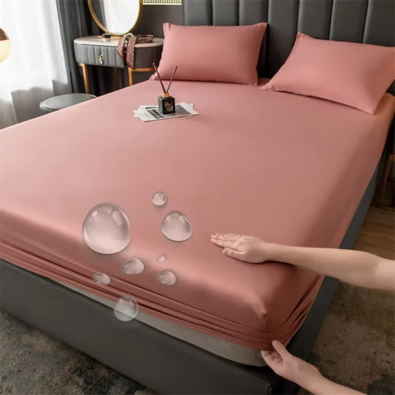 WASART Waterproof mattress protector cover queen king size double bed bedspread elastic fitted sheet bed protection pad 90/180cm