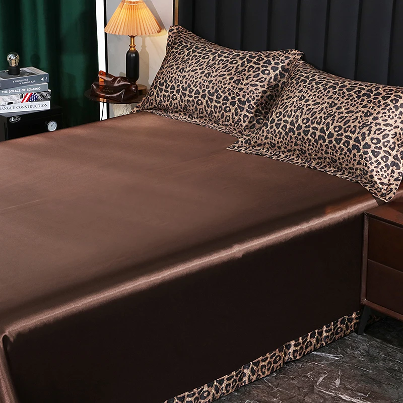 Luxury Bedding with Fitted Sheet Flat Sheet Pillowcase Mulberry Silk Bed Sheets Set Queen King Size Deep Pocket Flat Bedsheets