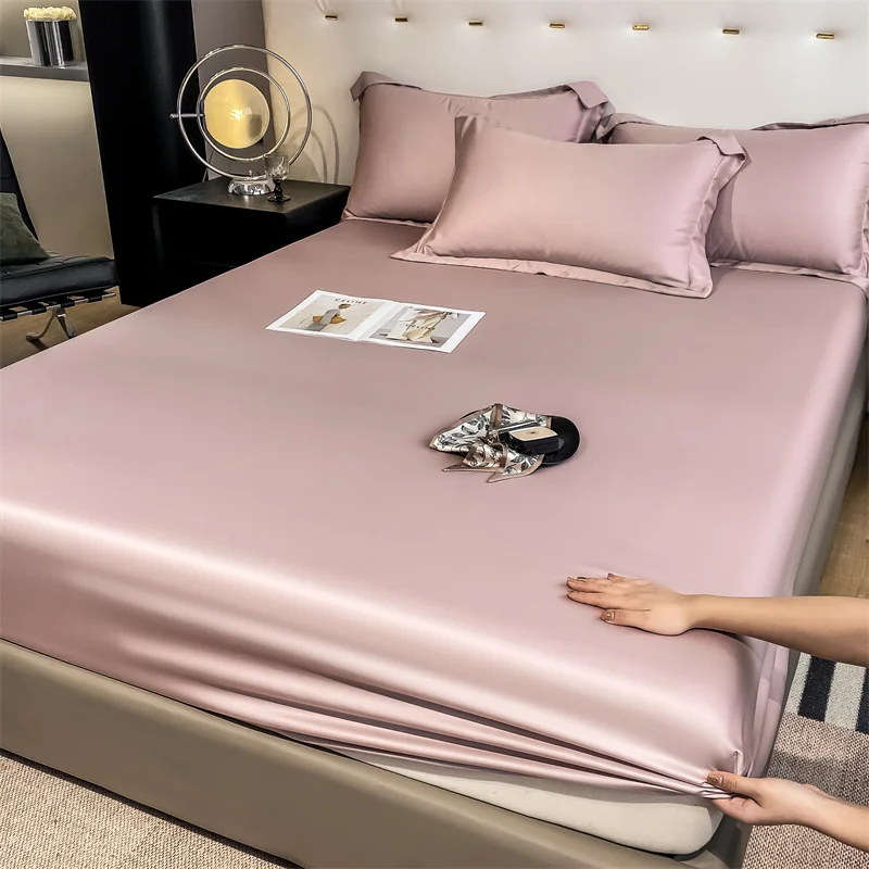 Luxury 100% Bamboo Bedding Set Silky Cooling Bed Sheet Set Twin Queen King Size Fitted Sheet Flat Sheet Pillowcase Hotel Quality